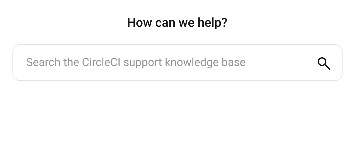 support: search