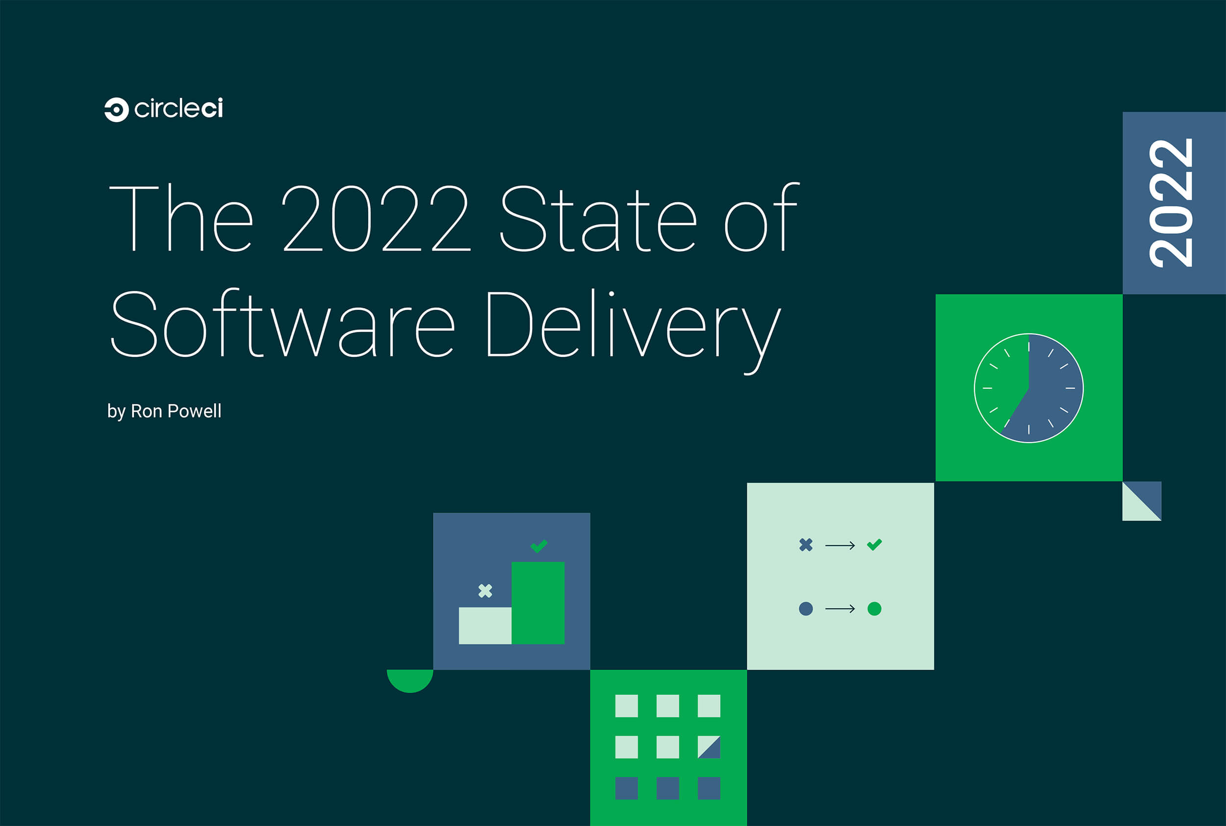 Cover of 2022 State of Software Delivery report.